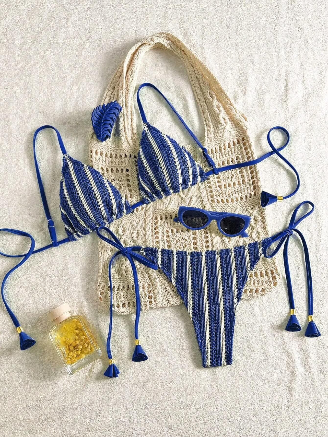 NURO Special fabric halter neck bikini suit