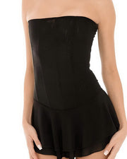 NURO Strapless Backless Mini Dress Women's Chic Corset Bodycon Party Dress