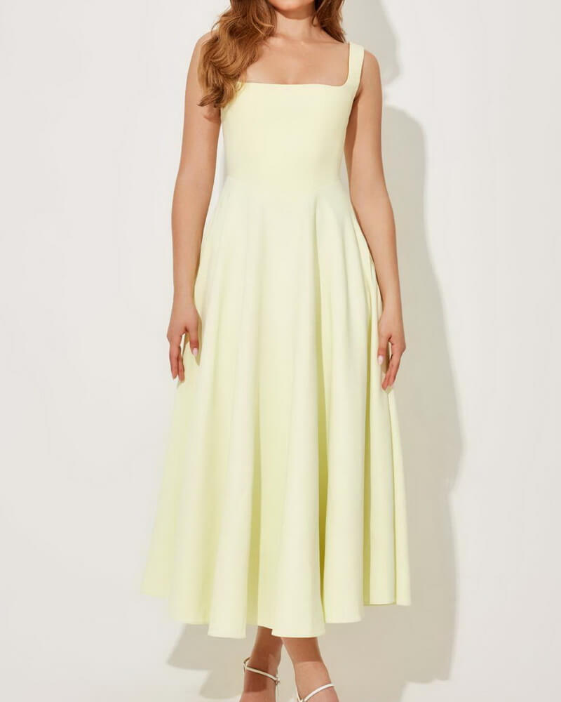 NURO Strappy Backless A-Line Maxi Dress Women's Elegant Formal Gown