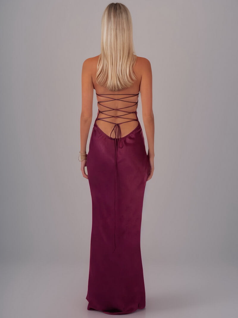 NURO Strappy Sequin Backless Maxi Dress Women's Glamorous Bodycon Evening Gown