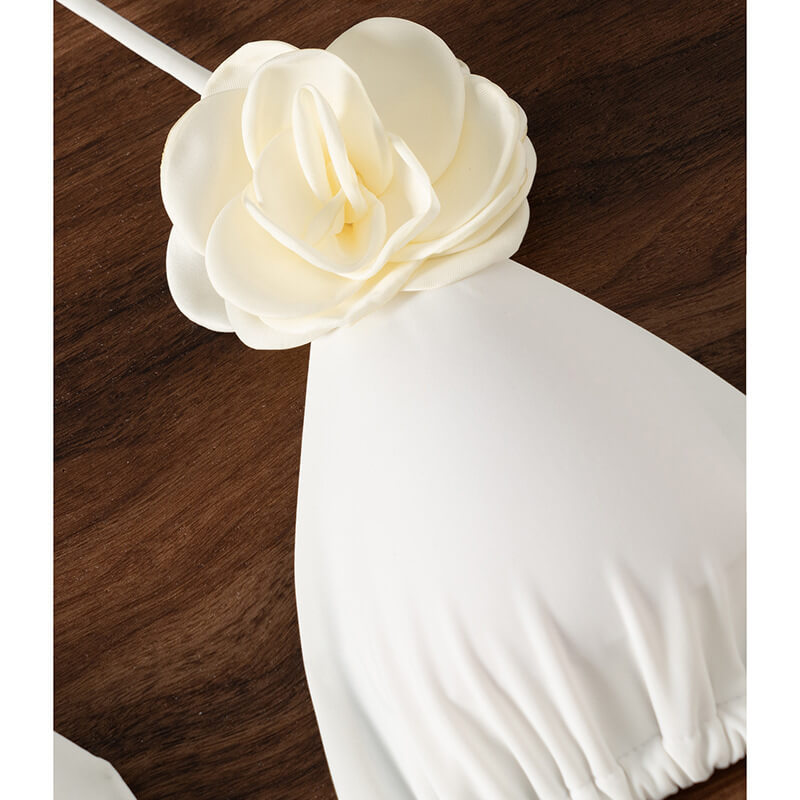 NURO Three-dimensional flower bikini swimsuit