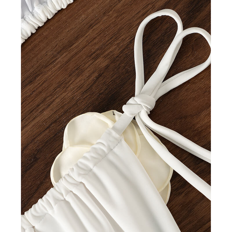 NURO Three-dimensional flower bikini swimsuit