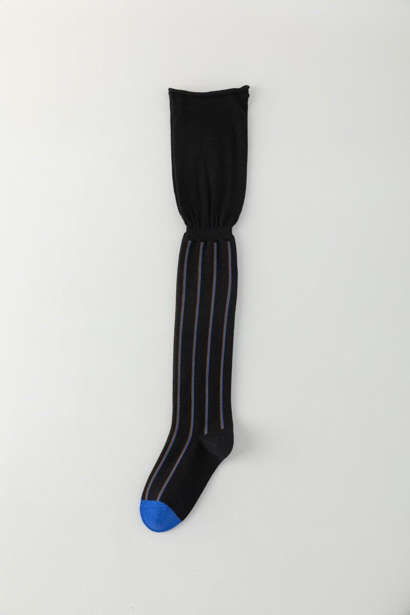NURO Vertical Stripe Over The Knee Socks for Women and Men