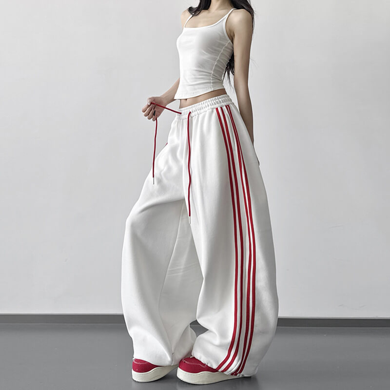 NURO White Wide Leg Pants for Women