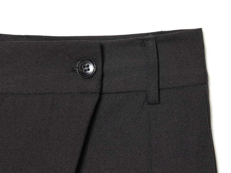 NURO Women's Asymmetrical Button Detail Trousers - High Waist Wide Leg Pants