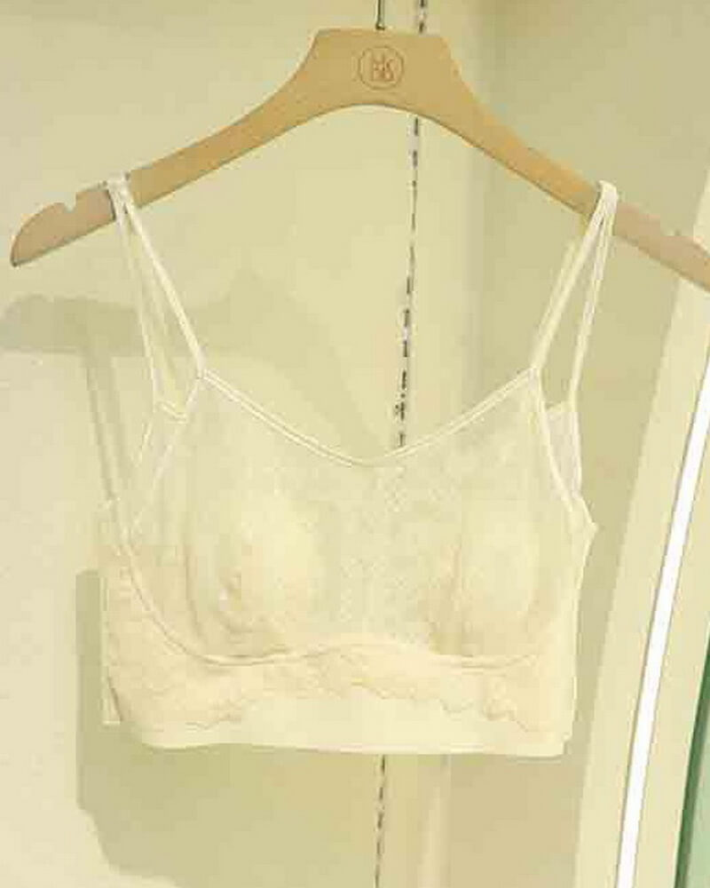 NURO Women's Bunny Ear Seamless Bandeau, Wire-Free Minimizer Bralette