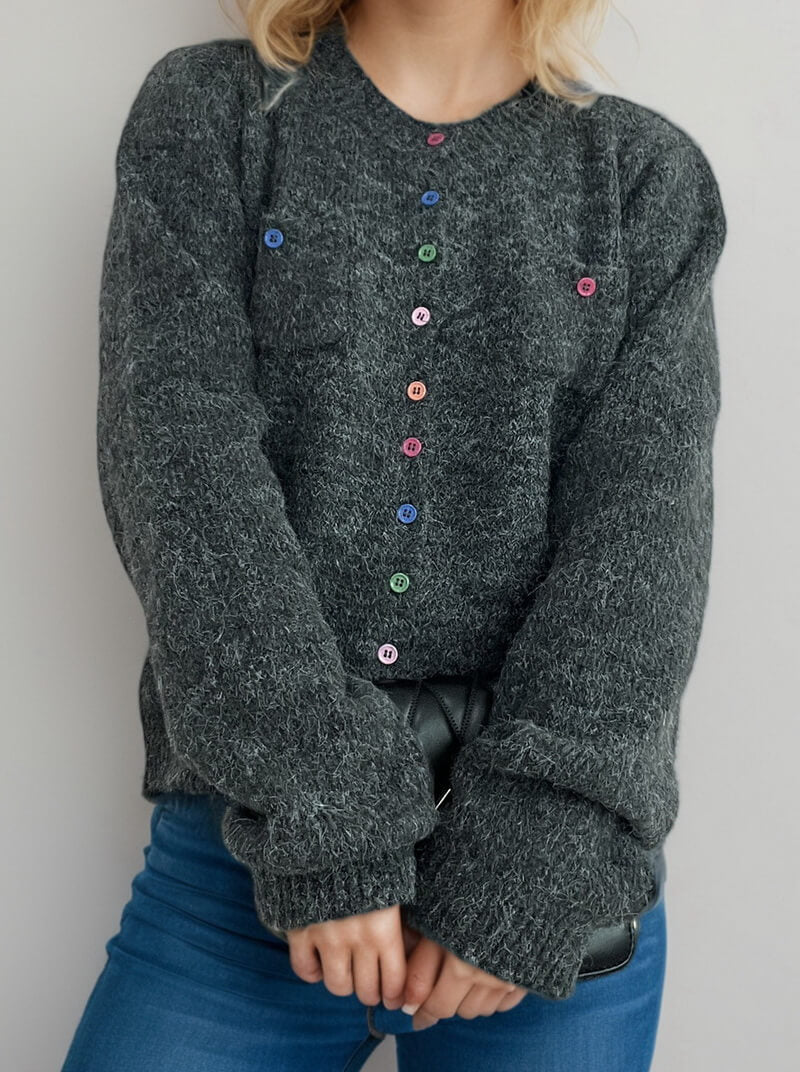 NURO Women's Button Front Cardigan - Long Sleeve Lightweight Knit Sweater, Casual Open Front Cover-Up