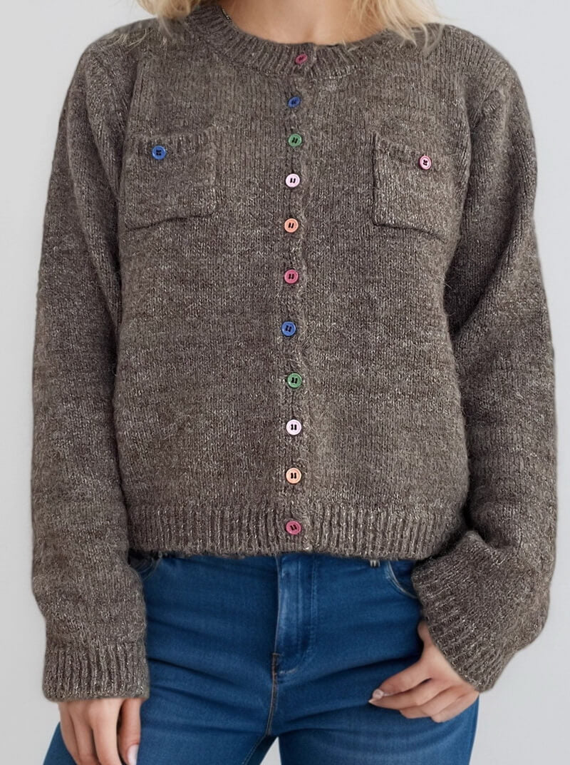 NURO Women's Button Front Cardigan - Long Sleeve Lightweight Knit Sweater, Casual Open Front Cover-Up