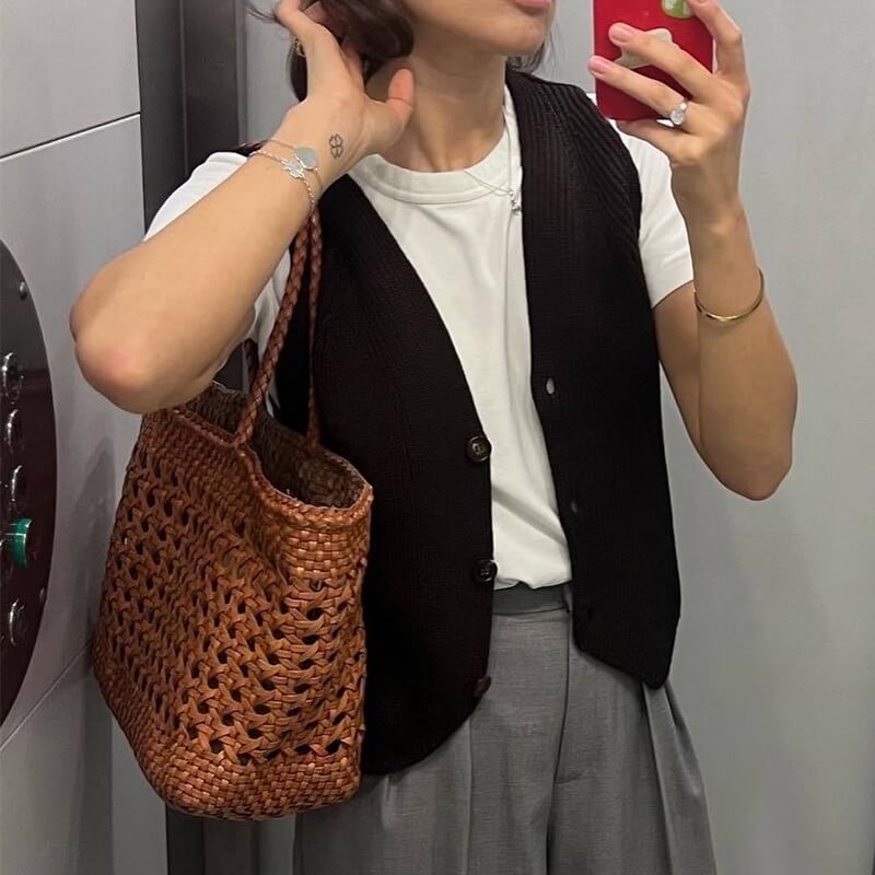 NURO Women's Cardigan Sweater, Long Sleeve V-Neck Open Front Knit Sweater with Three Button Closure