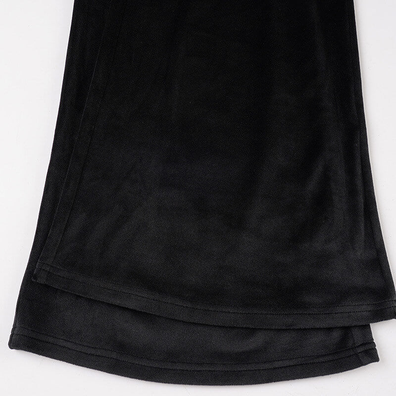 NURO Women's Casual Patchwork Straight Leg Pants | Low Waist Slight Stretch Trousers | Everyday Basic Lounge Pants