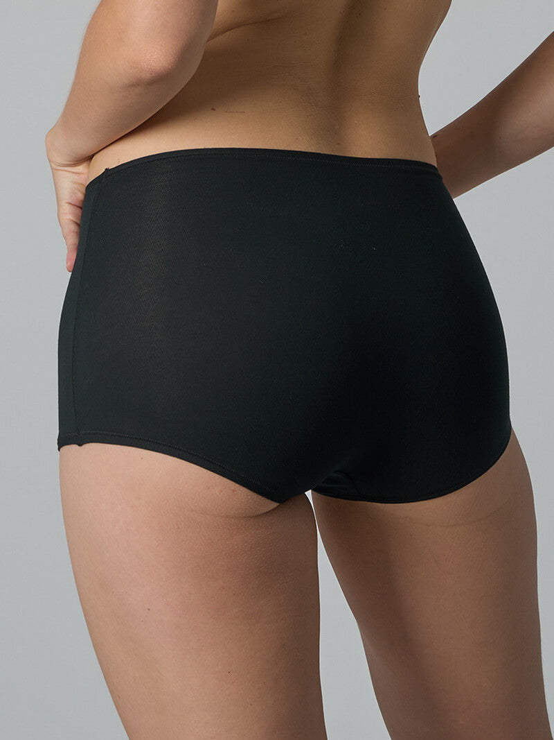 NURO Women's Cotton Boy Short Underwear, Mid-Rise Shaping Panties