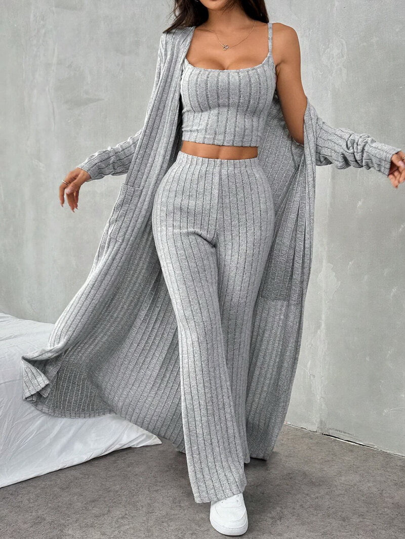 NURO Women's Cozy Long Sleeve Lounge Set