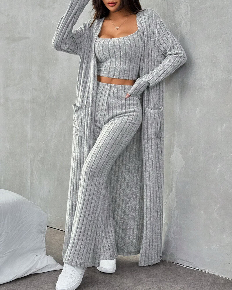 NURO Women's Cozy Long Sleeve Lounge Set