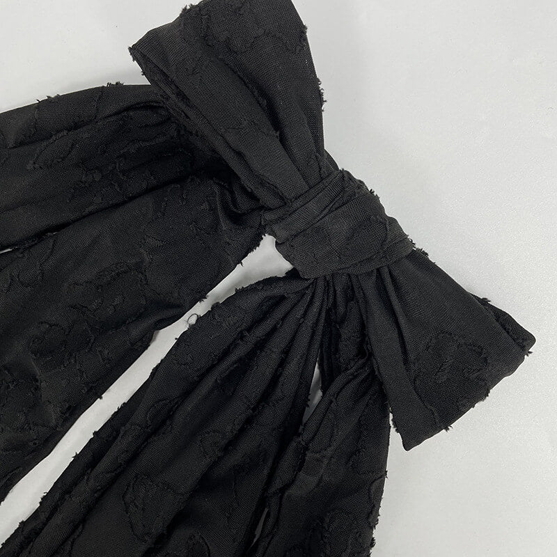 NURO Women's Deep V Halter Ruffle Mermaid Maxi Dress