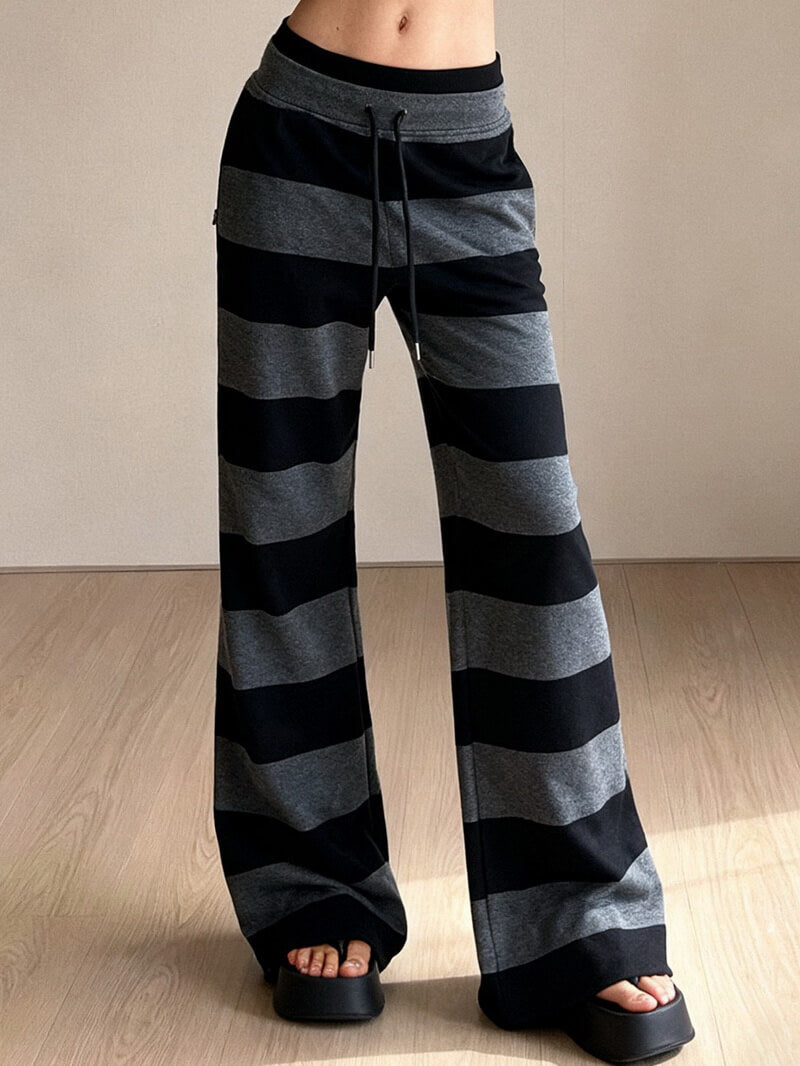 NURO Women's Embroidered Straight Leg Pants | Low Waist Casual Trousers with Patchwork Detail