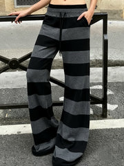 NURO Women's Embroidered Straight Leg Pants | Low Waist Casual Trousers with Patchwork Detail