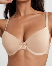 NURO Women's Full-Coverage Shaping Underwire Bra, Minimizer Anti-Sag Push-Up Support for Everyday Wear