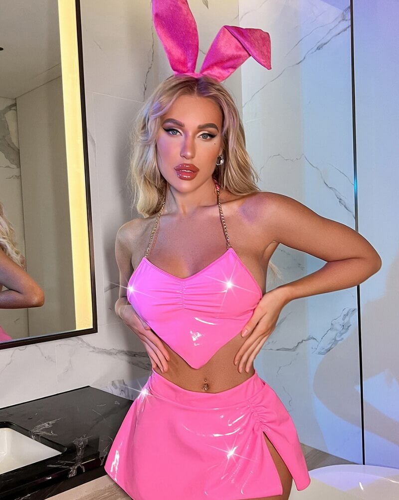 NURO Women's Heart PU Leather Cami Bodysuit, Strappy Lingerie Set with Corset Detail