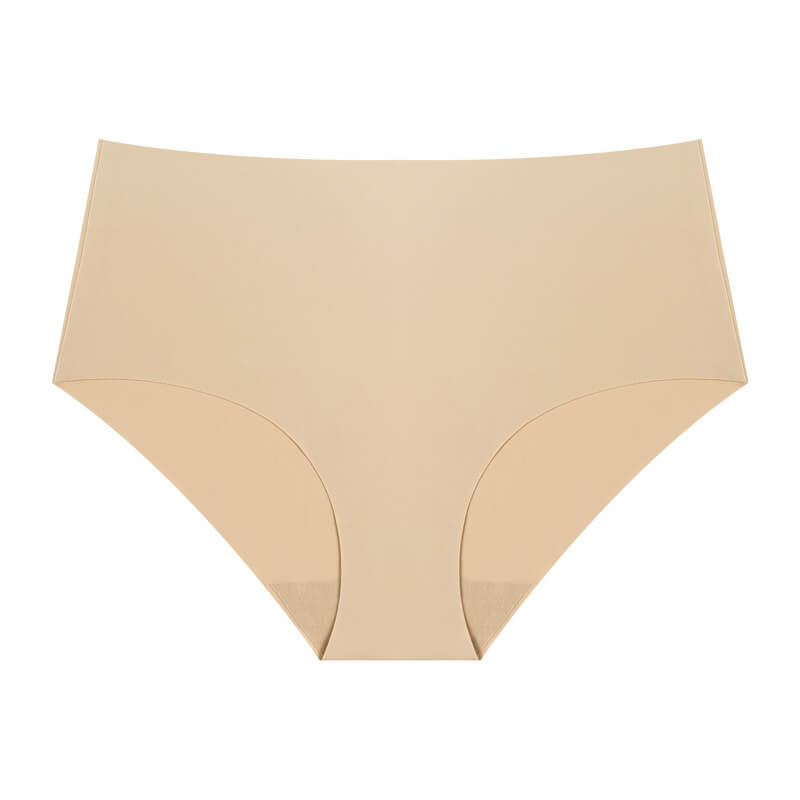 NURO Women's High-Waist Breathable Panty, Seamless Cotton Lined Yoga Underwear