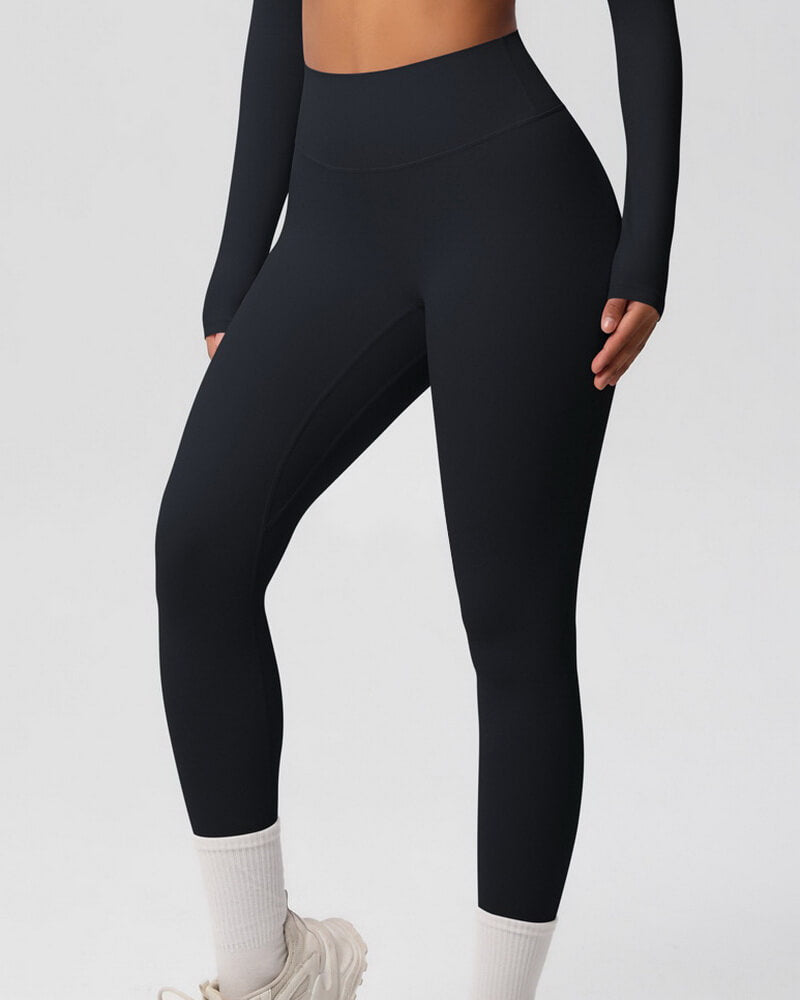 NURO Women's High-Waist Seamless Leggings, Naked Feel Fitness Pants for Running and Yoga