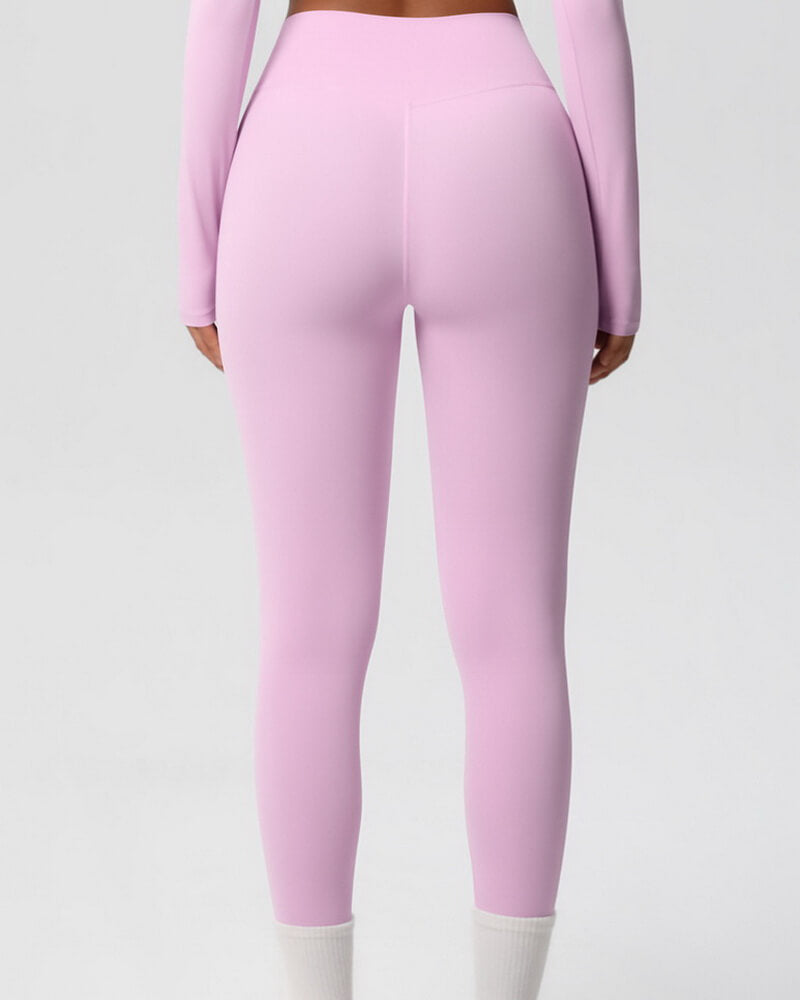 NURO Women's High-Waist Seamless Leggings, Naked Feel Fitness Pants for Running and Yoga