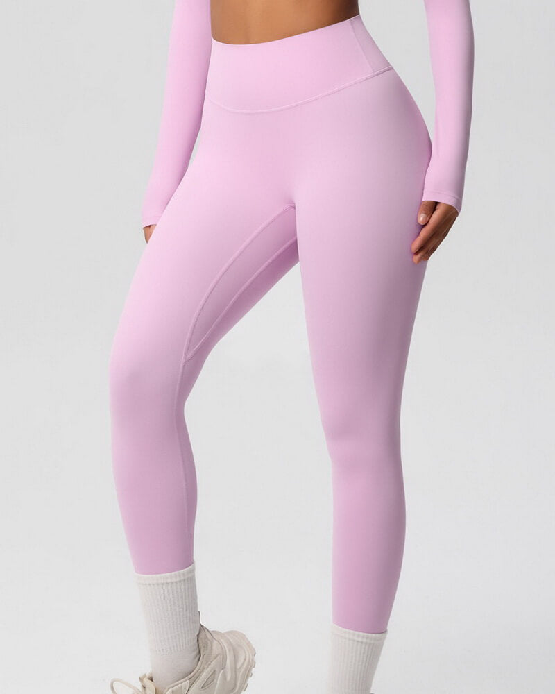 NURO Women's High-Waist Seamless Leggings, Naked Feel Fitness Pants for Running and Yoga