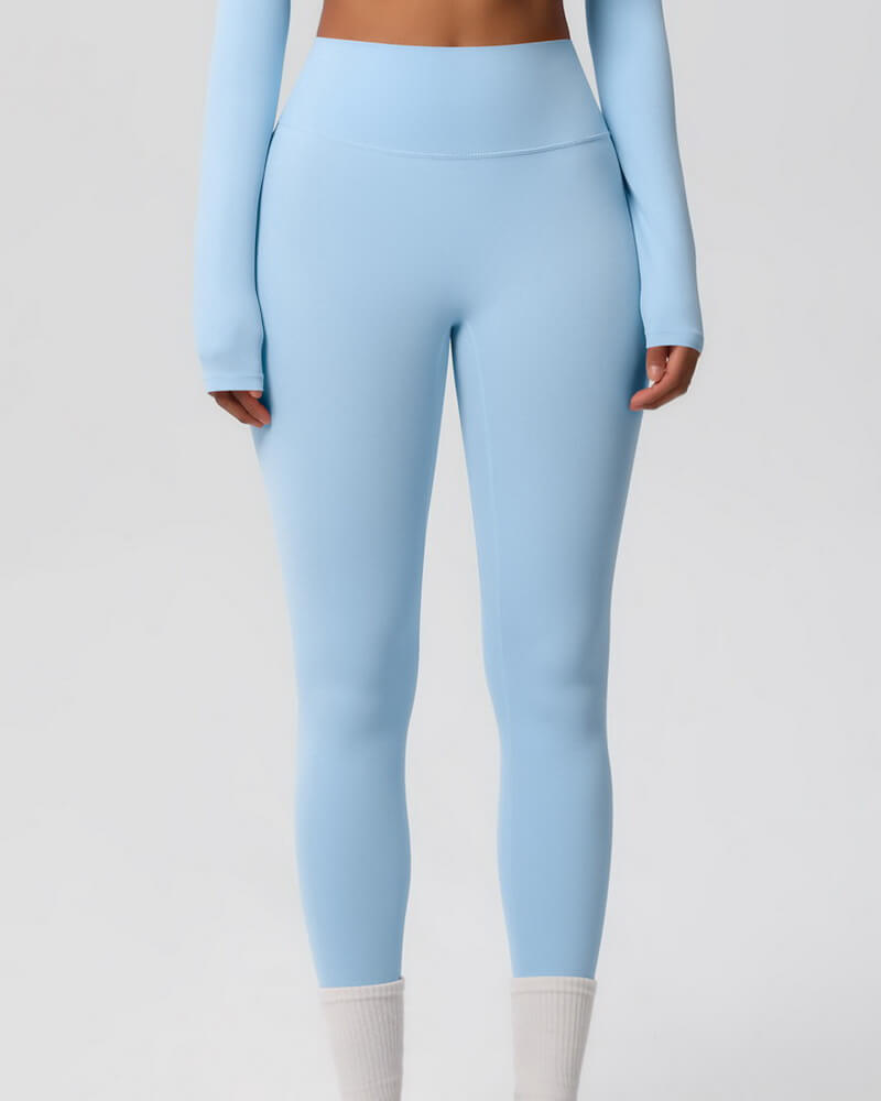 NURO Women's High-Waist Seamless Leggings, Naked Feel Fitness Pants for Running and Yoga