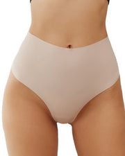 NURO Women's High-Waist Shaping Thong, Seamless Tummy Control Panty
