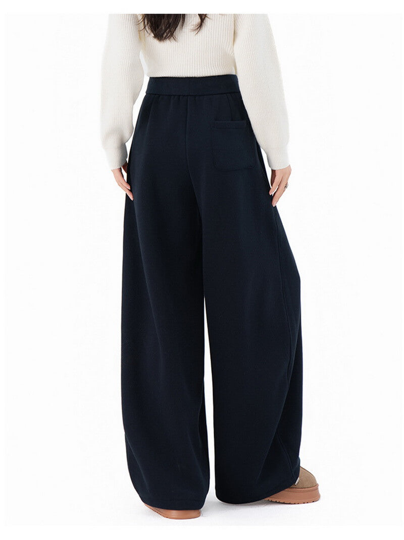 NURO Women's High-Waisted Drawstring Wide Leg Pants