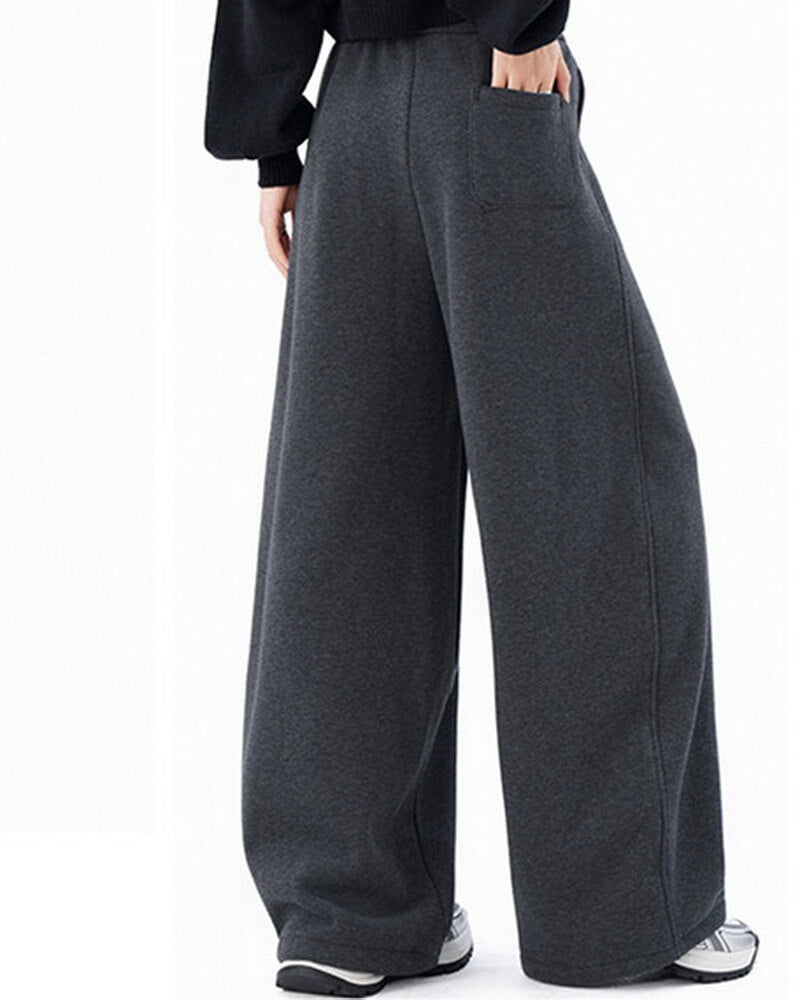 NURO Women's High-Waisted Drawstring Wide Leg Pants