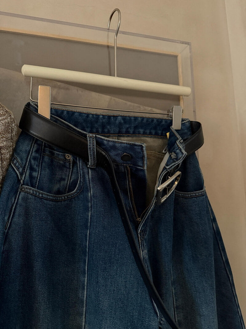 NURO Women's High Waist Flared Jeans, Distressed Vintage Denim Pants for Winter