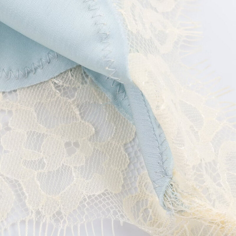 NURO Women's Lace Trim Cami Top - Sexy Lingerie Style Crop Top