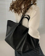 NURO Women's Large PU Tote Bag Vintage Casual Everyday Shoulder Bag
