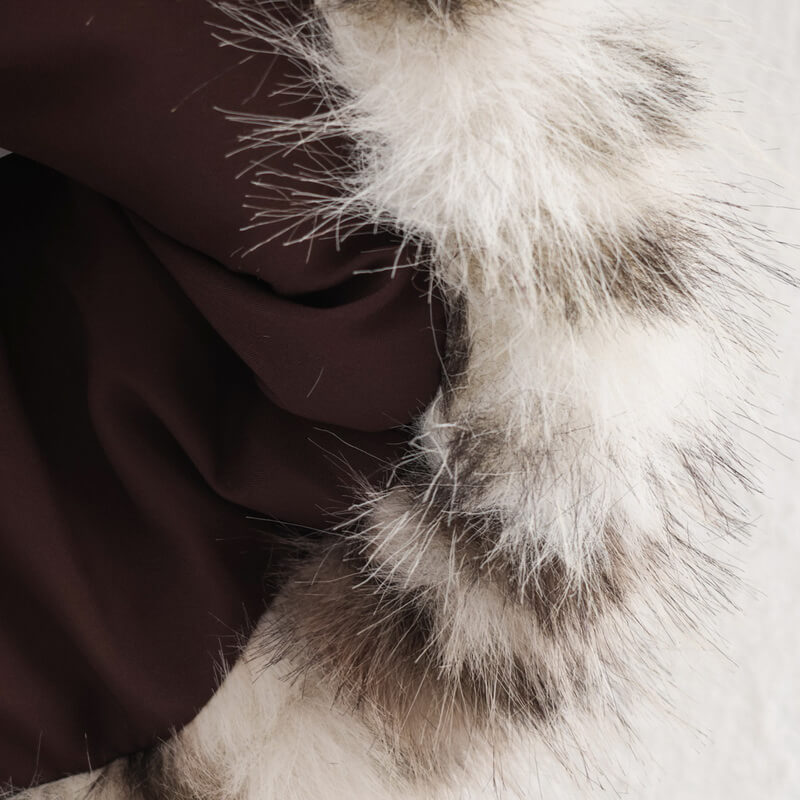 NURO Women's Leopard Print Faux Fur Jacket - Sexy Long Sleeve Coat