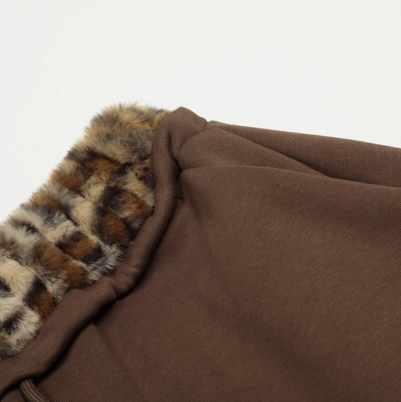 NURO Women's Leopard Print Patchwork Wide Leg Pants, Retro Loose Fit Trousers for Fall and Dance