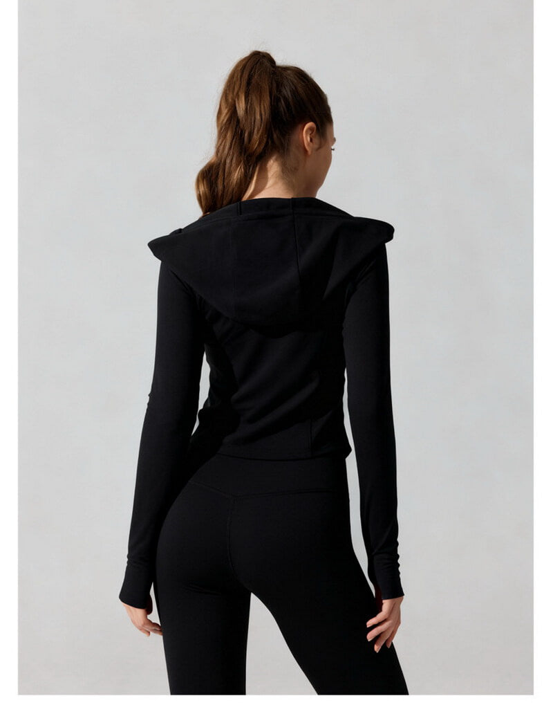 NURO Women's Lightweight Quick-Dry Hooded Zip Jacket