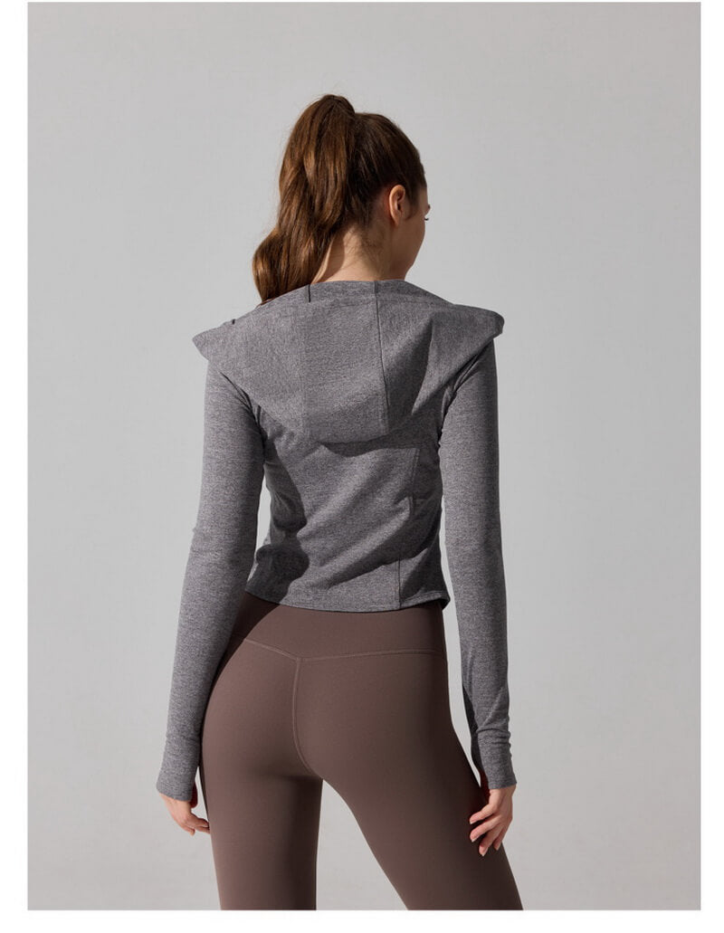 NURO Women's Lightweight Quick-Dry Hooded Zip Jacket