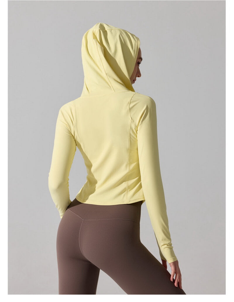 NURO Women's Lightweight Quick-Dry Hooded Zip Jacket