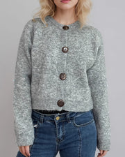 NURO Women's Long Sleeve Cardigan - Oversized Button Front Knit Sweater, Casual Loose Fit Cover-Up