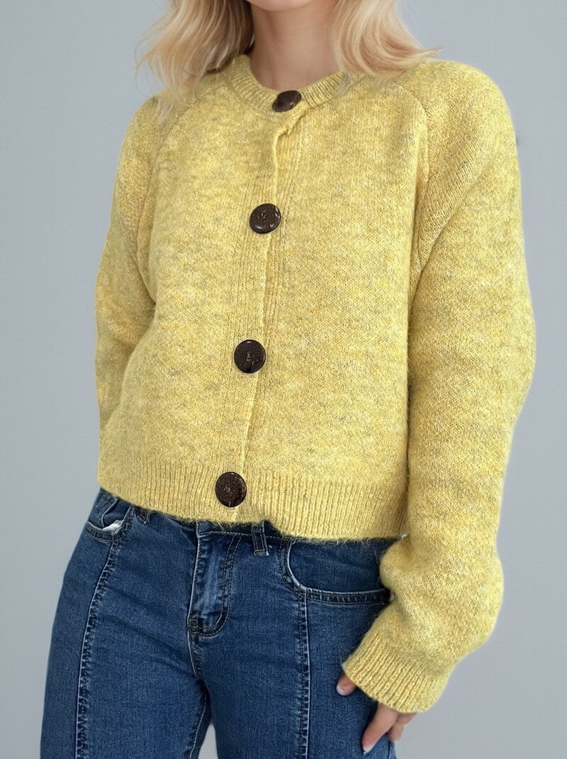 NURO Women's Long Sleeve Cardigan - Oversized Button Front Knit Sweater, Casual Loose Fit Cover-Up