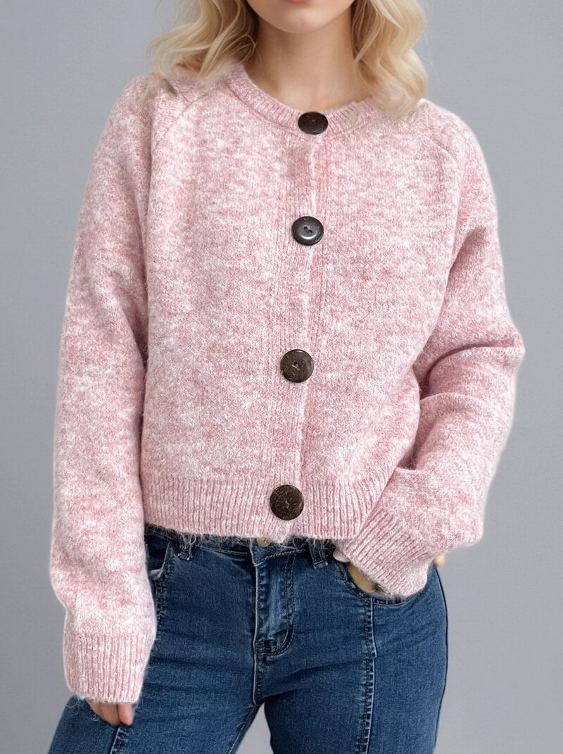 NURO Women's Long Sleeve Cardigan - Oversized Button Front Knit Sweater, Casual Loose Fit Cover-Up