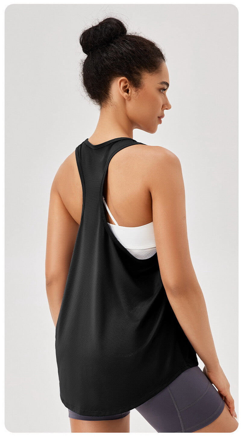 NURO Women's Loose Fit Sleeveless Workout Tank Top