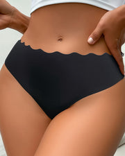 NURO Women's Low-Rise Invisible Panty, Breathable Cotton Lined G-String