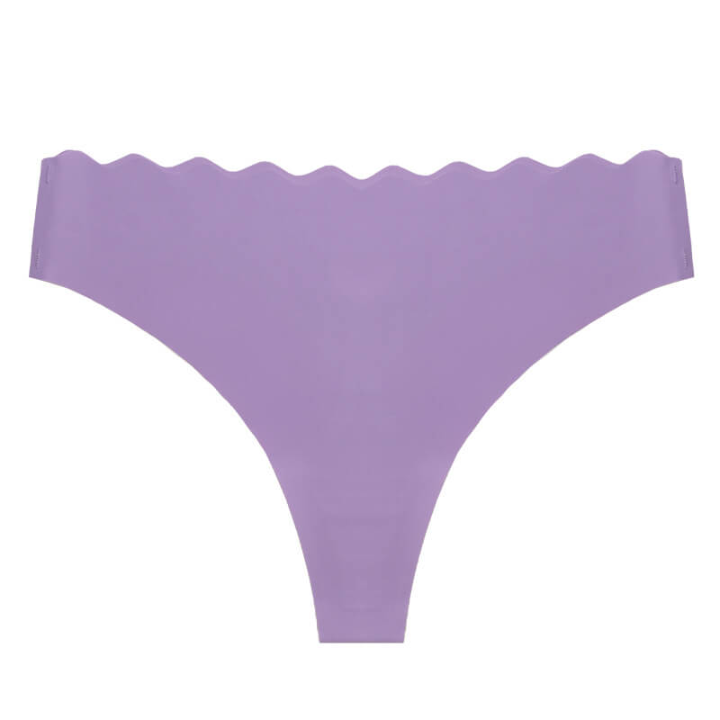 NURO Women's Low-Rise Invisible Panty, Breathable Cotton Lined G-String