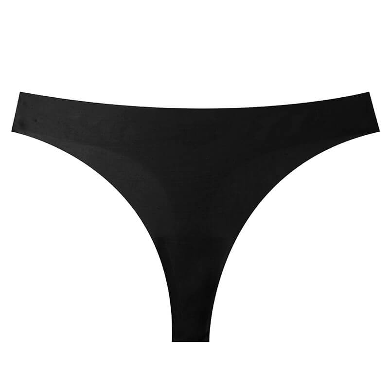 NURO Women's Low-Rise Seamless G-String, Breathable Cotton Lined Thong