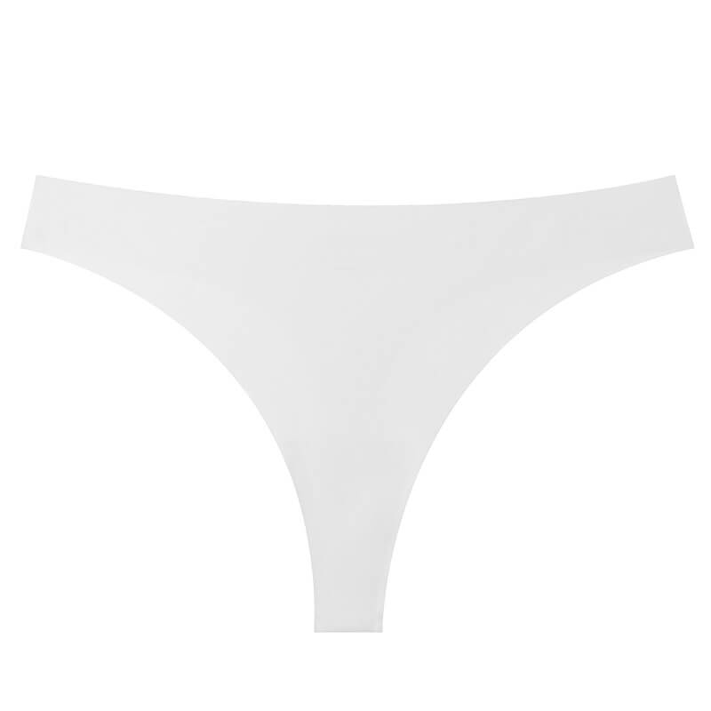 NURO Women's Low-Rise Seamless G-String, Breathable Cotton Lined Thong