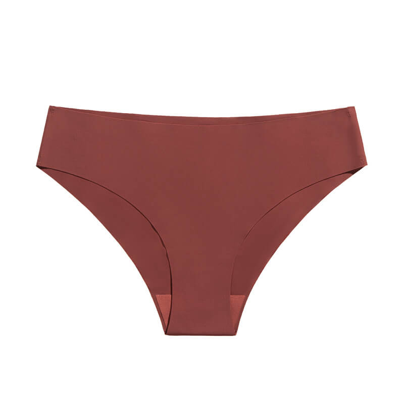 NURO Women's Low-Rise Seamless Panty, Breathable Cotton Lined Underwear