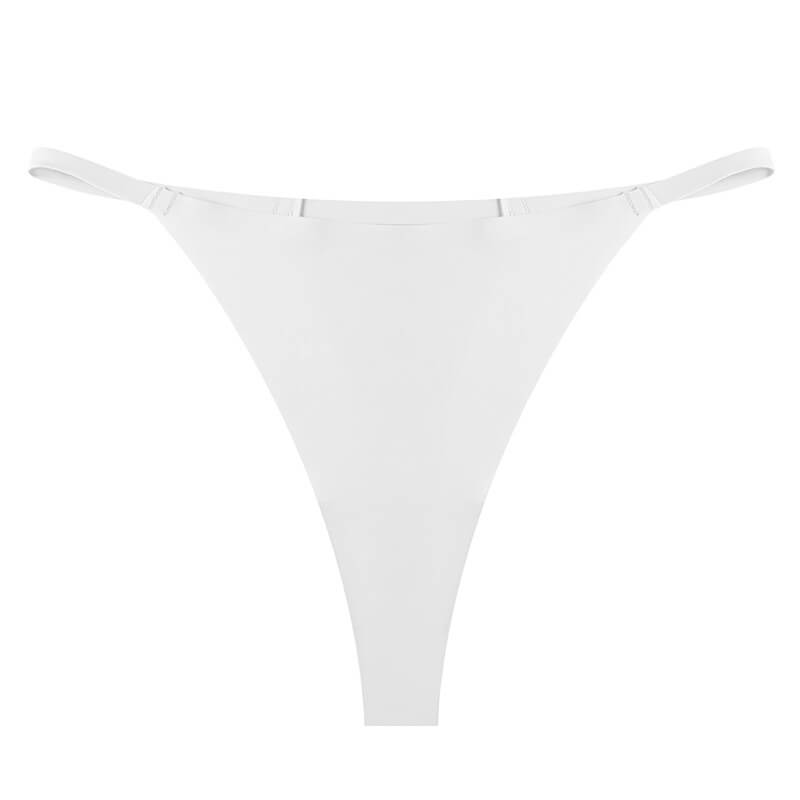 NURO Women's Low-Rise Seamless T-Back Thong, Breathable Invisible Underwear