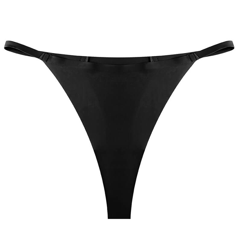 NURO Women's Low-Rise Seamless T-Back Thong, Breathable Invisible Underwear