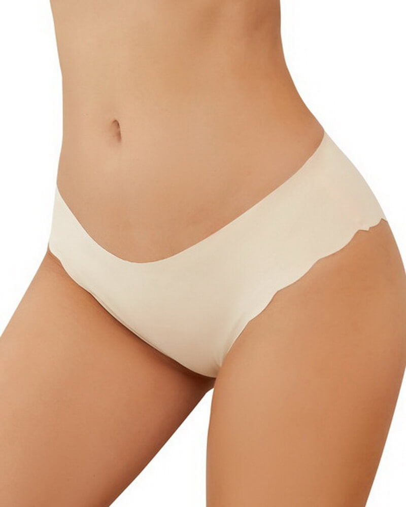 NURO Women's Low-Rise Wave Edge Panty, Breathable Invisible Underwear